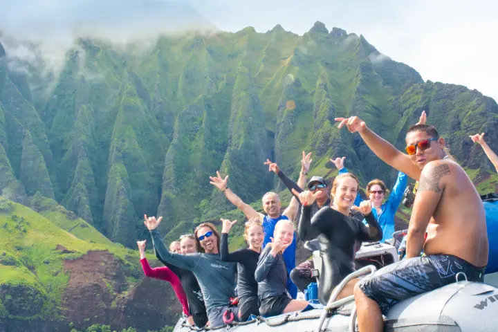 NaPali Half Day Snorkel Rafting Adventure