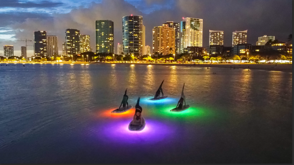 Fireworks Flow and Glow SUP Yoga