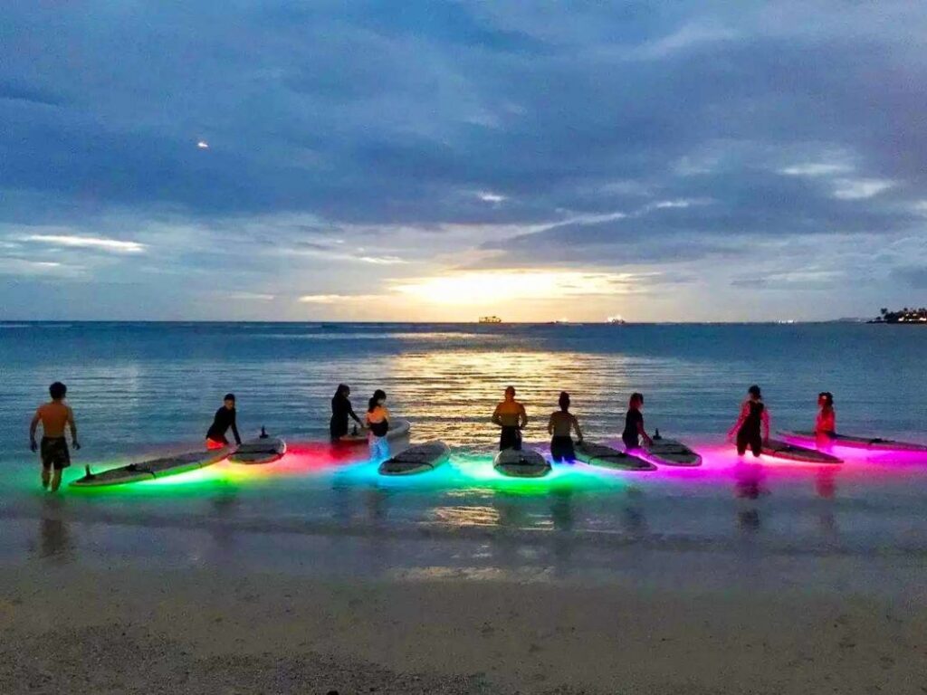 Light Up The Night SUP Yoga Class